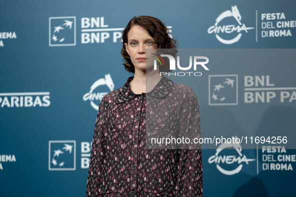 Carlotta Gamba attends the ''L'Albero'' photocall during the 19th Rome Film Festival at Auditorium Parco Della Musica in Rome, Italy, on Oct...