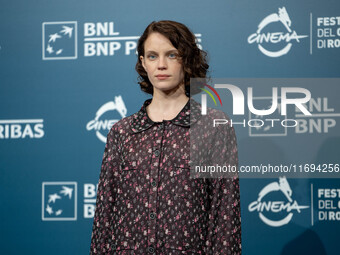 Carlotta Gamba attends the ''L'Albero'' photocall during the 19th Rome Film Festival at Auditorium Parco Della Musica in Rome, Italy, on Oct...