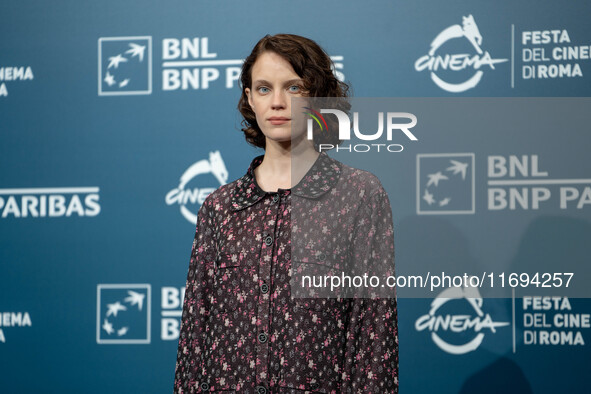 Carlotta Gamba attends the ''L'Albero'' photocall during the 19th Rome Film Festival at Auditorium Parco Della Musica in Rome, Italy, on Oct...