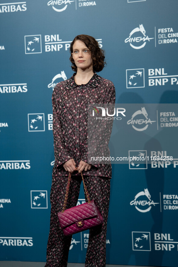 Carlotta Gamba attends the ''L'Albero'' photocall during the 19th Rome Film Festival at Auditorium Parco Della Musica in Rome, Italy, on Oct...