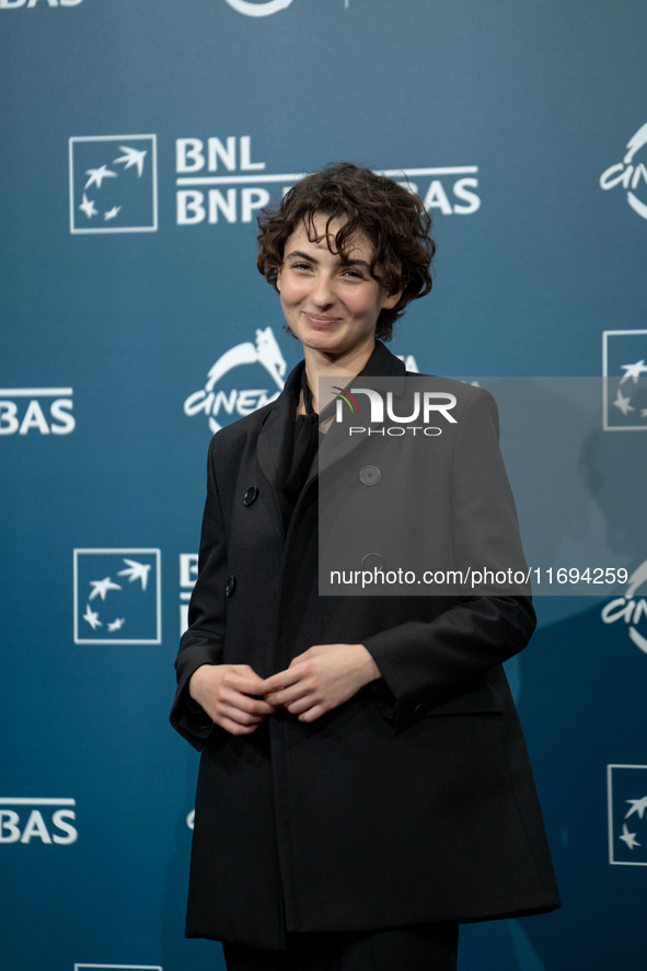 Tecla Insolia attends the ''L'Albero'' photocall during the 19th Rome Film Festival at Auditorium Parco Della Musica in Rome, Italy, on Octo...