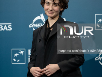 Tecla Insolia attends the ''L'Albero'' photocall during the 19th Rome Film Festival at Auditorium Parco Della Musica in Rome, Italy, on Octo...