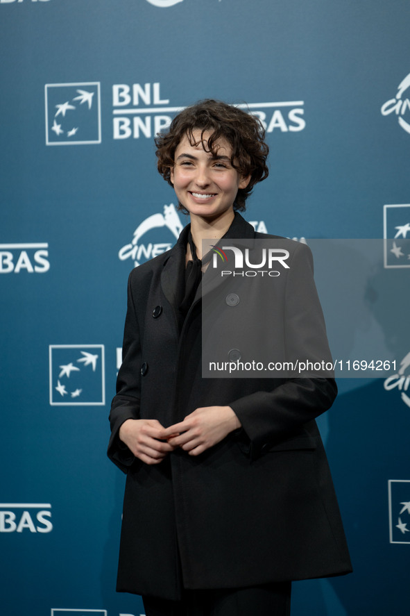 Tecla Insolia attends the ''L'Albero'' photocall during the 19th Rome Film Festival at Auditorium Parco Della Musica in Rome, Italy, on Octo...