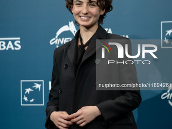 Tecla Insolia attends the ''L'Albero'' photocall during the 19th Rome Film Festival at Auditorium Parco Della Musica in Rome, Italy, on Octo...