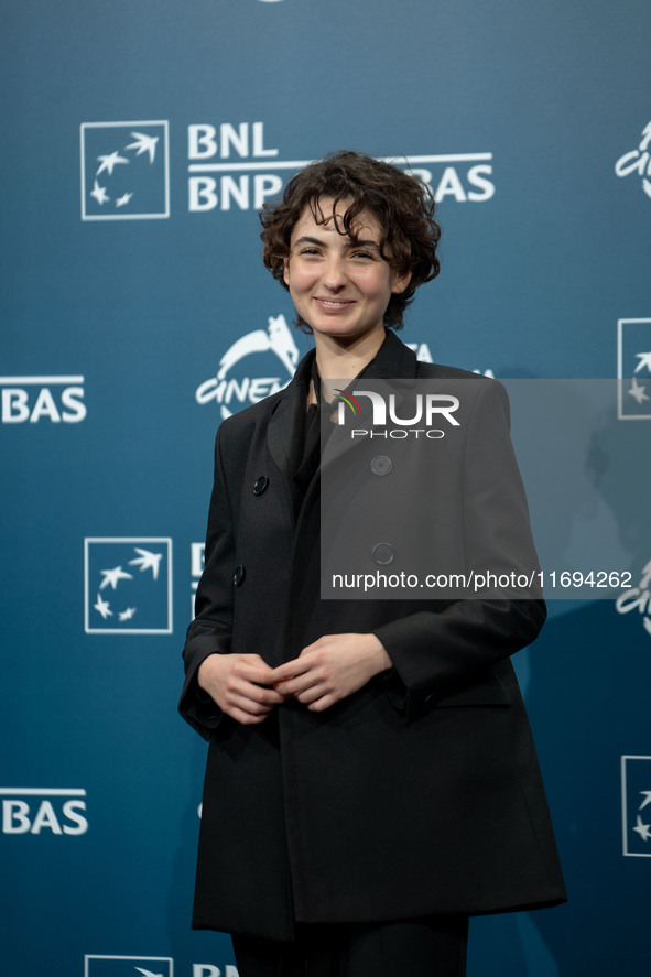 Tecla Insolia attends the ''L'Albero'' photocall during the 19th Rome Film Festival at Auditorium Parco Della Musica in Rome, Italy, on Octo...