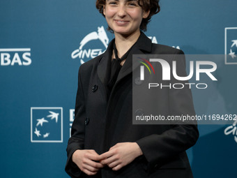 Tecla Insolia attends the ''L'Albero'' photocall during the 19th Rome Film Festival at Auditorium Parco Della Musica in Rome, Italy, on Octo...