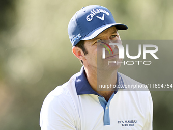 Jorge Campillo of Spain looks on at the 5th hole during day four of the Estrella Damm N.A. Andalucia Masters 2024 at Real Club de Golf Sotog...