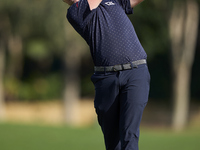 Julien Guerrier of France tees off on the 2nd hole during day four of the Estrella Damm N.A. Andalucia Masters 2024 at Real Club de Golf Sot...