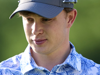 Jayden Schaper of South Africa looks on the 1st green during day four of the Estrella Damm N.A. Andalucia Masters 2024 at Real Club de Golf...