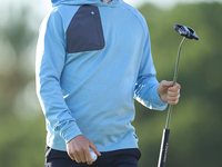 Marcus Kinhult of Sweden reacts on the 1st green during day four of the Estrella Damm N.A. Andalucia Masters 2024 at Real Club de Golf Sotog...