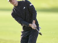 Nicolai Hojgaard of Denmark approaches his ball on the 1st green during day four of the Estrella Damm N.A. Andalucia Masters 2024 at Real Cl...