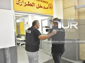 A photo tour organized by the administration of the Sahel Hospital on October 22, 2024, shows a nurse in the intensive care unit in the hosp...