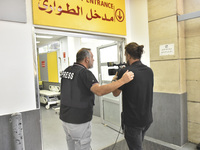 A photo tour organized by the administration of the Sahel Hospital on October 22, 2024, shows a nurse in the intensive care unit in the hosp...