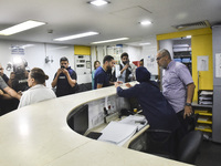 A photo tour organized by the administration of the Sahel Hospital on October 22, 2024, shows a nurse in the intensive care unit in the hosp...