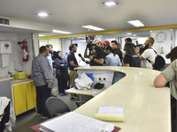 A photo tour organized by the administration of the Sahel Hospital on October 22, 2024, shows a nurse in the intensive care unit in the hosp...