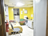 A photo tour organized by the administration of the Sahel Hospital on October 22, 2024, shows a nurse in the intensive care unit in the hosp...