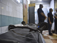 A photo tour organized by the administration of the Sahel Hospital on October 22, 2024, shows a nurse in the intensive care unit in the hosp...