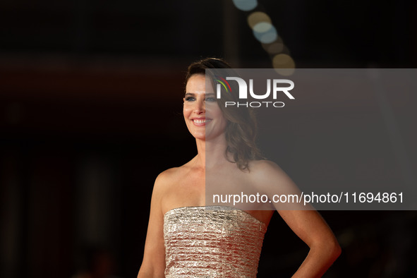 Cobie Smulders attends the ''Sharp Corner'' red carpet during the 19th Rome Film Festival at Auditorium Parco Della Musica in Rome, Italy, o...