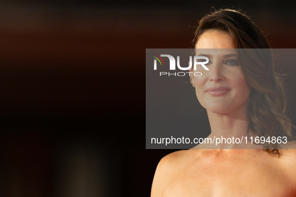 Cobie Smulders attends the ''Sharp Corner'' red carpet during the 19th Rome Film Festival at Auditorium Parco Della Musica in Rome, Italy, o...