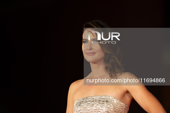 Cobie Smulders attends the ''Sharp Corner'' red carpet during the 19th Rome Film Festival at Auditorium Parco Della Musica in Rome, Italy, o...