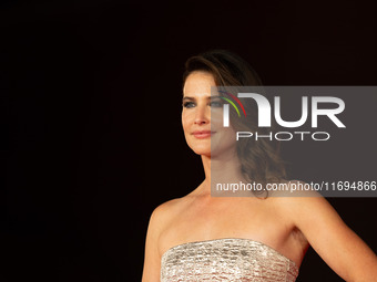 Cobie Smulders attends the ''Sharp Corner'' red carpet during the 19th Rome Film Festival at Auditorium Parco Della Musica in Rome, Italy, o...