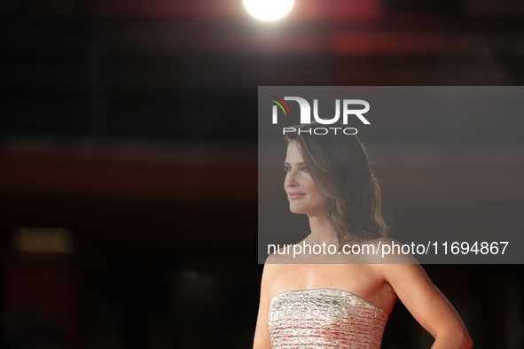 Cobie Smulders attends the ''Sharp Corner'' red carpet during the 19th Rome Film Festival at Auditorium Parco Della Musica in Rome, Italy, o...