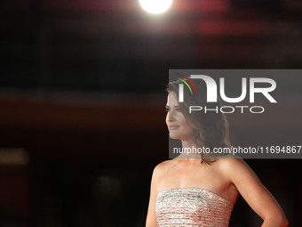 Cobie Smulders attends the ''Sharp Corner'' red carpet during the 19th Rome Film Festival at Auditorium Parco Della Musica in Rome, Italy, o...