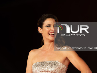 Cobie Smulders attends the ''Sharp Corner'' red carpet during the 19th Rome Film Festival at Auditorium Parco Della Musica in Rome, Italy, o...