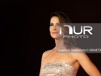 Cobie Smulders attends the ''Sharp Corner'' red carpet during the 19th Rome Film Festival at Auditorium Parco Della Musica in Rome, Italy, o...