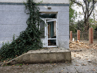 A sanatorium is damaged by the October 18 Russian missile strike in Odesa, Ukraine, on October 19, 2024. NO USE RUSSIA. NO USE BELARUS. (