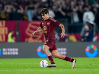 Paulo Dybala of AS Roma during the Serie A Enilive match between AS Roma and FC Internazionale at Stadio Olimpico on October 20, 2024 in Rom...