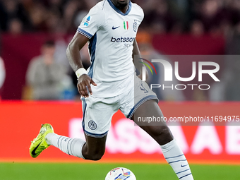 Marcus Thuram of FC Internazionale during the Serie A Enilive match between AS Roma and FC Internazionale at Stadio Olimpico on October 20,...