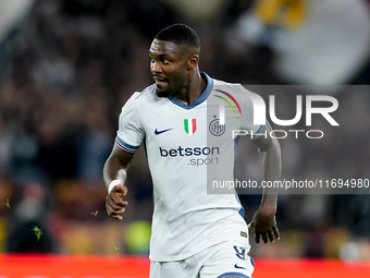 Marcus Thuram of FC Internazionale during the Serie A Enilive match between AS Roma and FC Internazionale at Stadio Olimpico on October 20,...