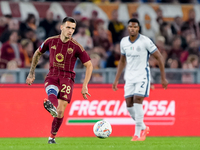 Enzo Le Fee of AS Roma during the Serie A Enilive match between AS Roma and FC Internazionale at Stadio Olimpico on October 20, 2024 in Rome...