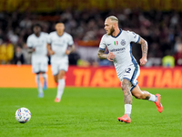 Federico Dimarco of FC Internazionale during the Serie A Enilive match between AS Roma and FC Internazionale at Stadio Olimpico on October 2...