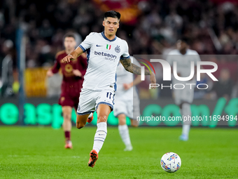 Joaquin Correa of FC Internazionale during the Serie A Enilive match between AS Roma and FC Internazionale at Stadio Olimpico on October 20,...