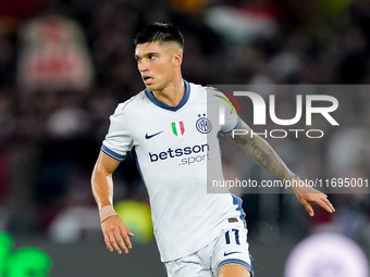 Joaquin Correa of FC Internazionale during the Serie A Enilive match between AS Roma and FC Internazionale at Stadio Olimpico on October 20,...