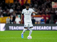 Yann Aurel Bisseck of FC Internazionale during the Serie A Enilive match between AS Roma and FC Internazionale at Stadio Olimpico on October...