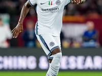 Yann Aurel Bisseck of FC Internazionale during the Serie A Enilive match between AS Roma and FC Internazionale at Stadio Olimpico on October...