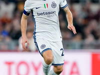 Nicolo' Barella of FC Internazionale during the Serie A Enilive match between AS Roma and FC Internazionale at Stadio Olimpico on October 20...