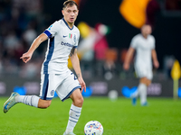 Nicolo' Barella of FC Internazionale during the Serie A Enilive match between AS Roma and FC Internazionale at Stadio Olimpico on October 20...