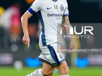 Nicolo' Barella of FC Internazionale during the Serie A Enilive match between AS Roma and FC Internazionale at Stadio Olimpico on October 20...