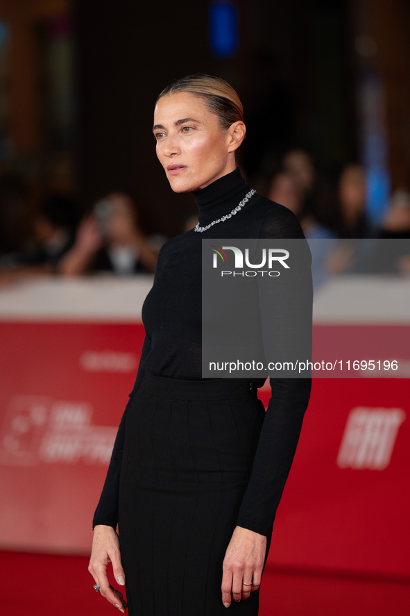 Anna Foglietta attends the ''Best Movie Awards'' red carpet during the 19th Rome Film Festival at Auditorium Parco Della Musica in Rome, Ita...