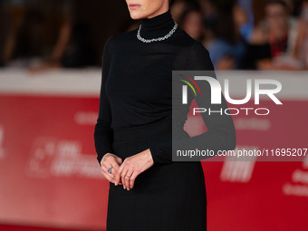 Anna Foglietta attends the ''Best Movie Awards'' red carpet during the 19th Rome Film Festival at Auditorium Parco Della Musica in Rome, Ita...