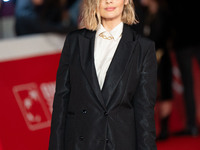 Greta Scarano attends the ''Best Movie Awards'' red carpet during the 19th Rome Film Festival at Auditorium Parco Della Musica in Rome, Ital...