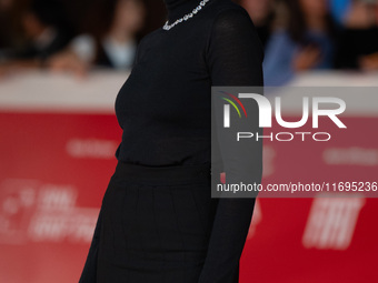 Anna Foglietta attends the ''Best Movie Awards'' red carpet during the 19th Rome Film Festival at Auditorium Parco Della Musica in Rome, Ita...