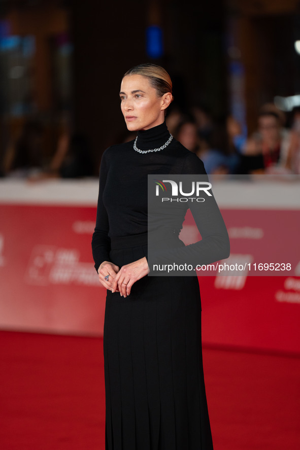 Anna Foglietta attends the ''Best Movie Awards'' red carpet during the 19th Rome Film Festival at Auditorium Parco Della Musica in Rome, Ita...