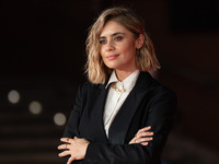 Greta Scarano attends the ''Best Movie Awards'' red carpet during the 19th Rome Film Festival at Auditorium Parco Della Musica in Rome, Ital...