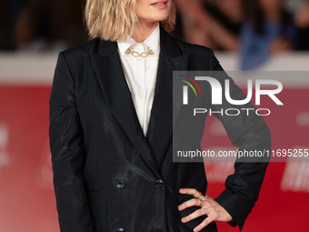 Greta Scarano attends the ''Best Movie Awards'' red carpet during the 19th Rome Film Festival at Auditorium Parco Della Musica in Rome, Ital...