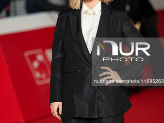 Greta Scarano attends the ''Best Movie Awards'' red carpet during the 19th Rome Film Festival at Auditorium Parco Della Musica in Rome, Ital...